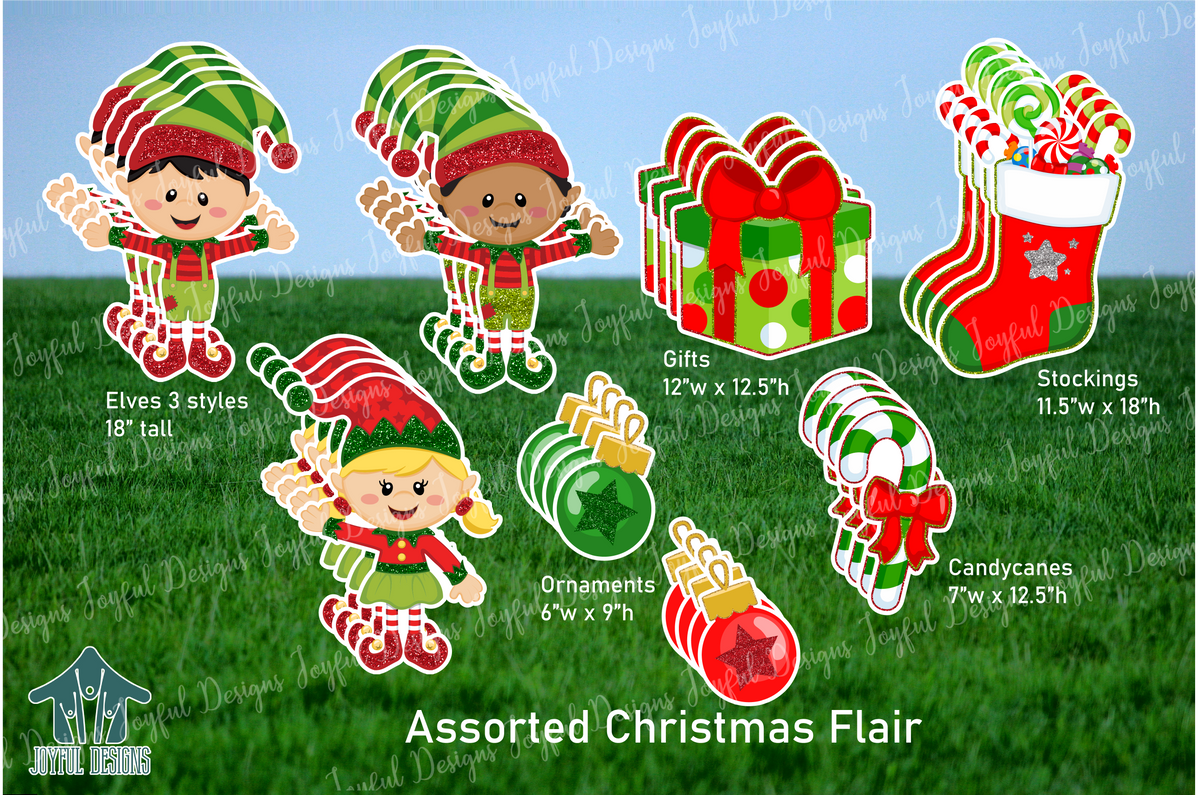 Assorted Christmas Flair - 4 Sets