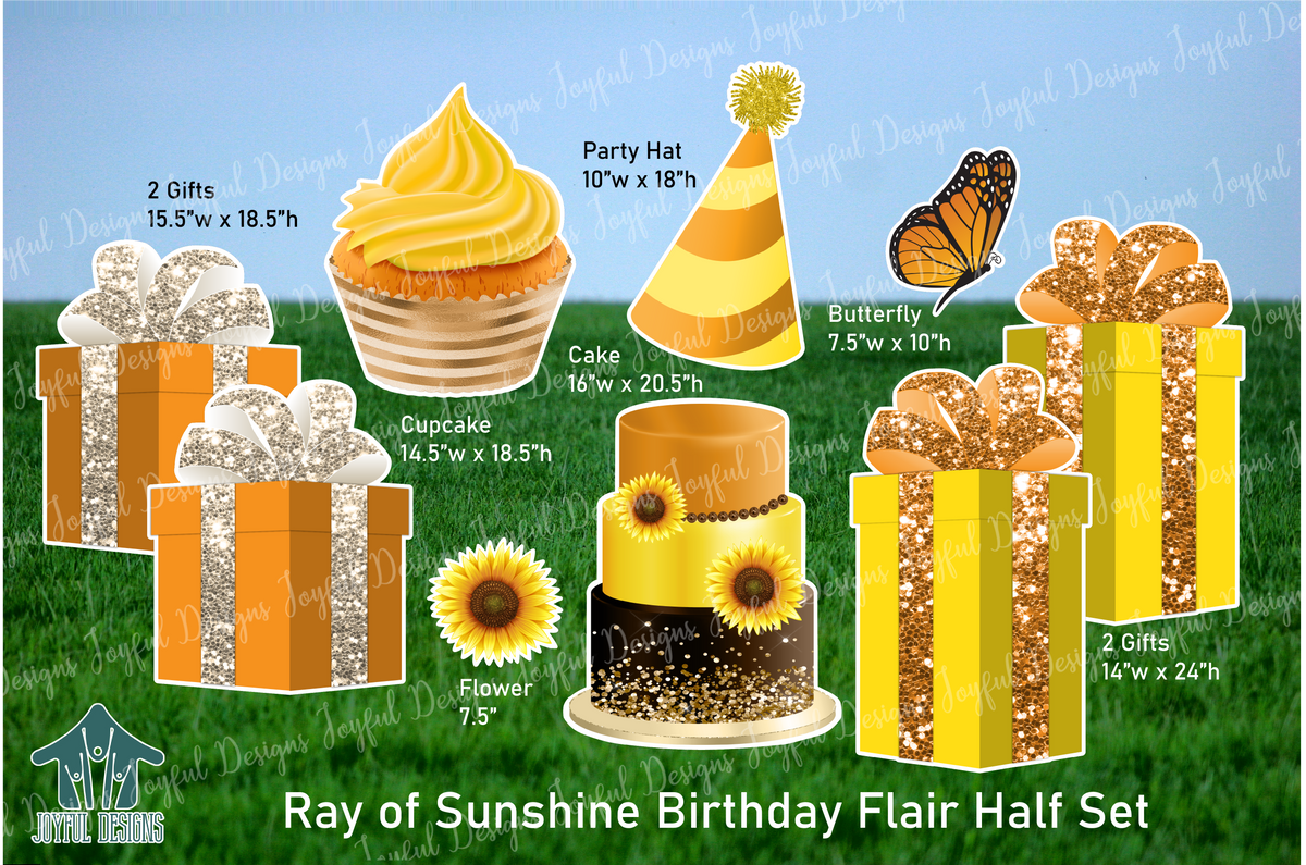 Ray of Sunshine Birthday Flair