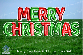 Merry Christmas Foil Letter Quick Set