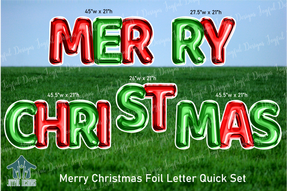 Merry Christmas Foil Letter Quick Set