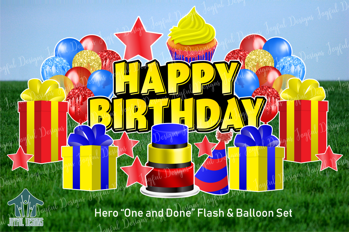 Hero "One and Done" Birthday Set