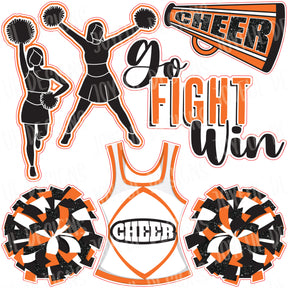 Go Fight Win Cheerleader Half Set - Multiple Color Options