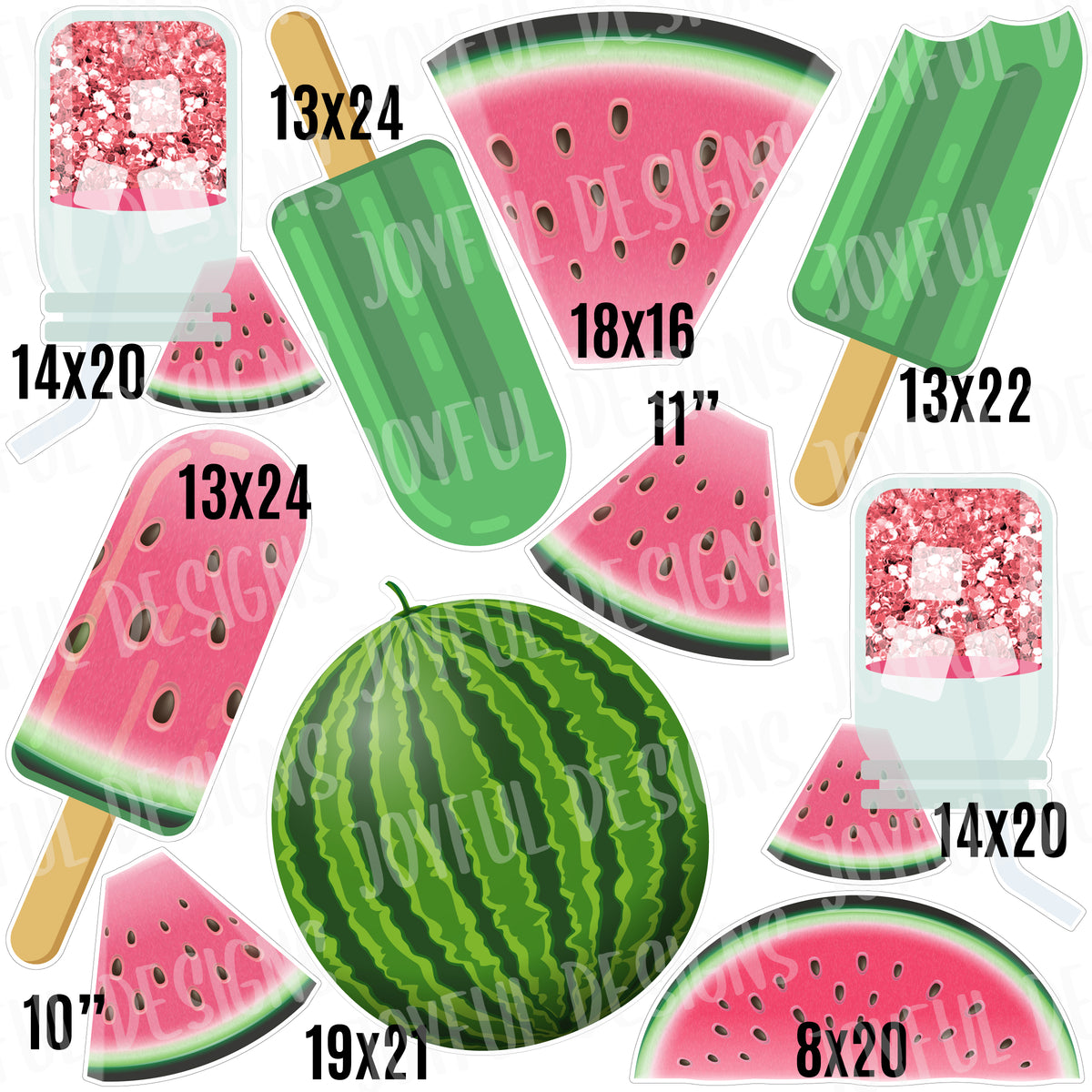 Watermelon Flair (Half)