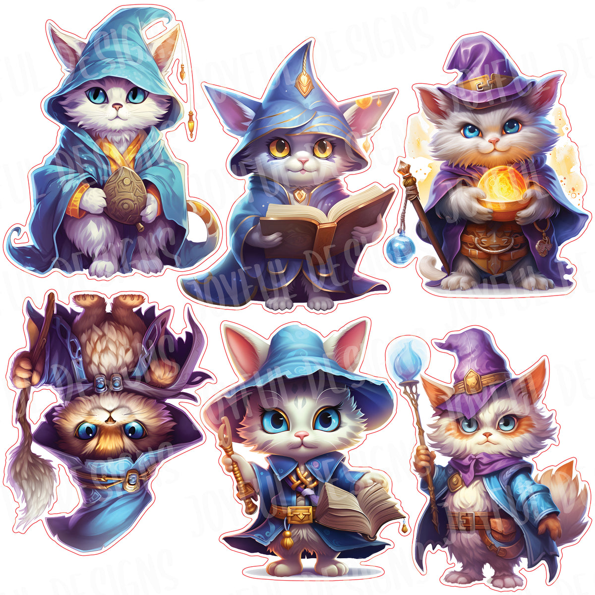 Wizard Cats - half sheet