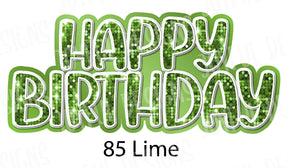 *SINGLE* HAPPY BIRTHDAY Centerpiece - 47" Wide - Multiple Color Options
