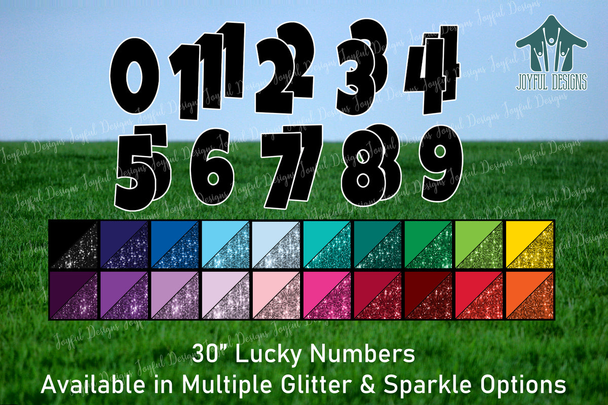30" Lucky Number Set