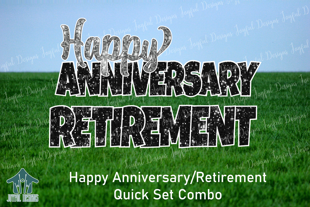 Happy Anniversary & Retirement Quick Set Combo