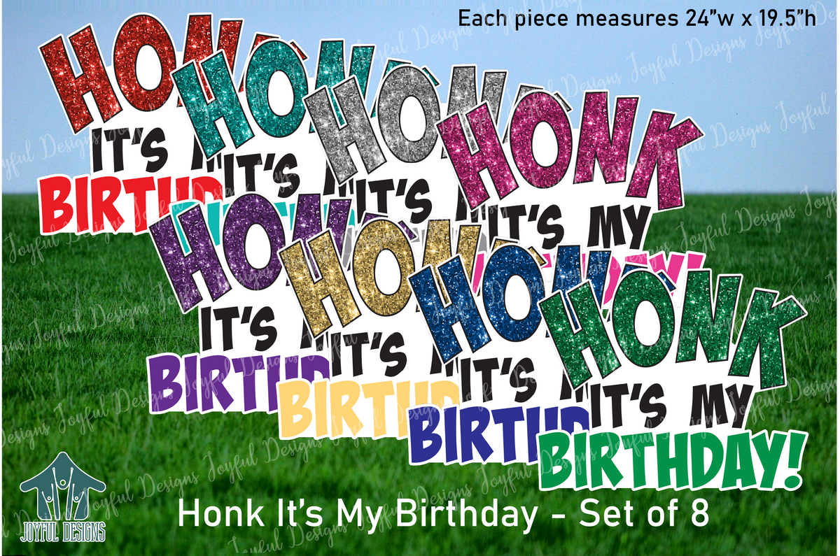 HONK it's my birthday - Set of 8