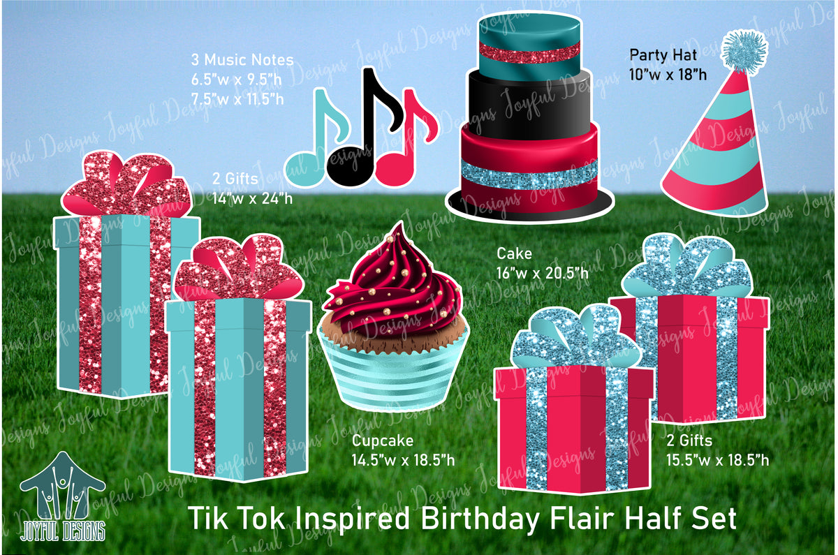 Tik Tok Inspired Birthday Flair