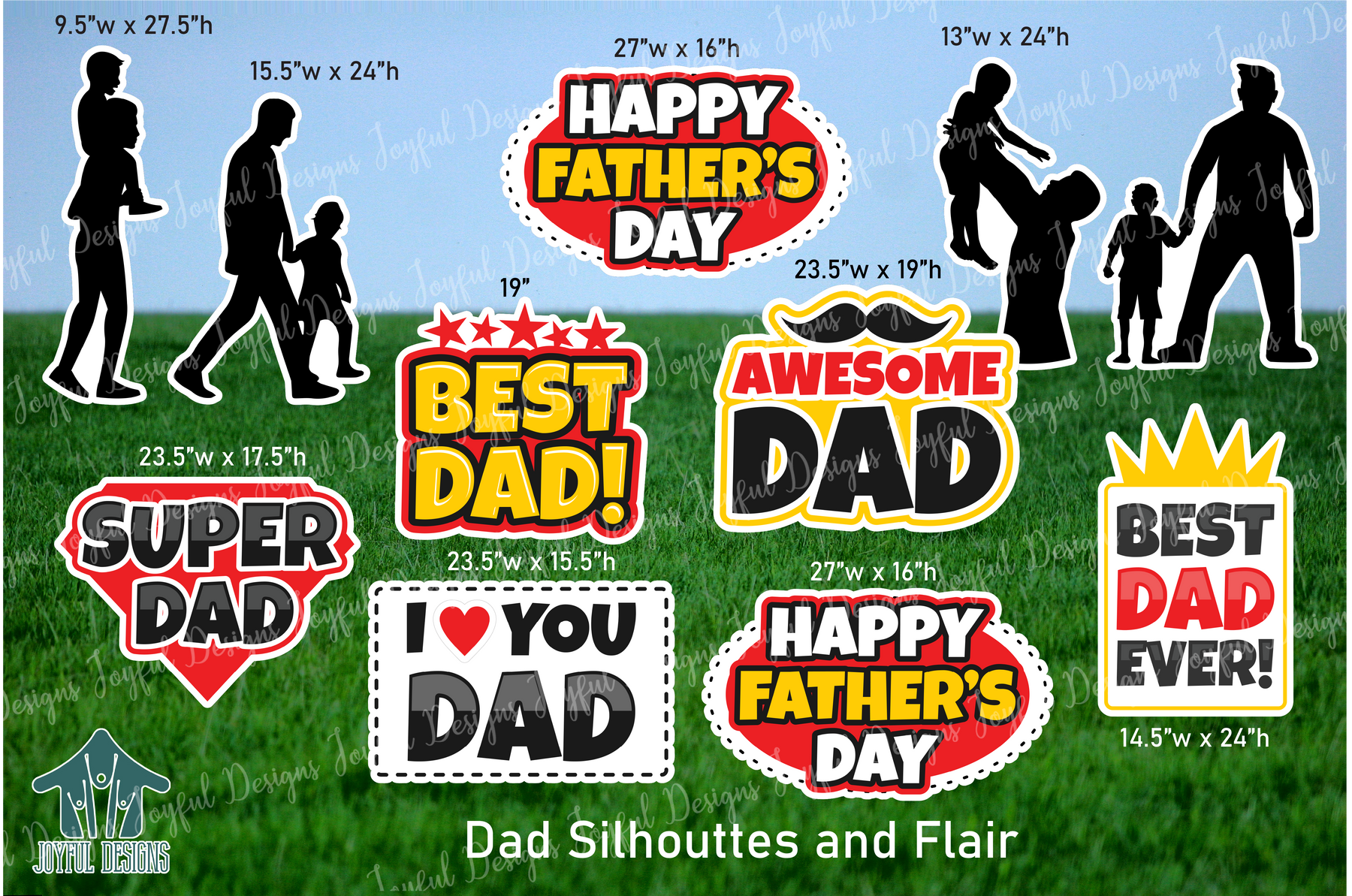 Father's Day & Dad Silhouettes & Flair