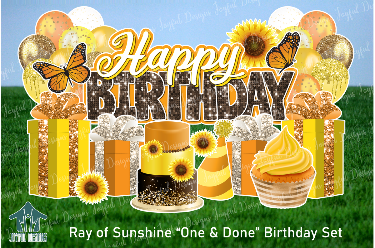 Ray of Sunshine "One and Done" Birthday Set