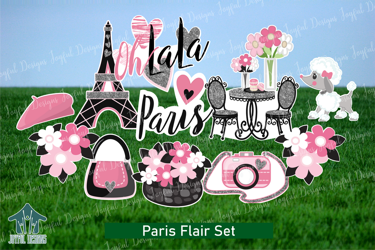 Paris Theme Flair Set