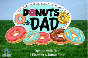"Donuts with Dad" Centerpiece and Flair