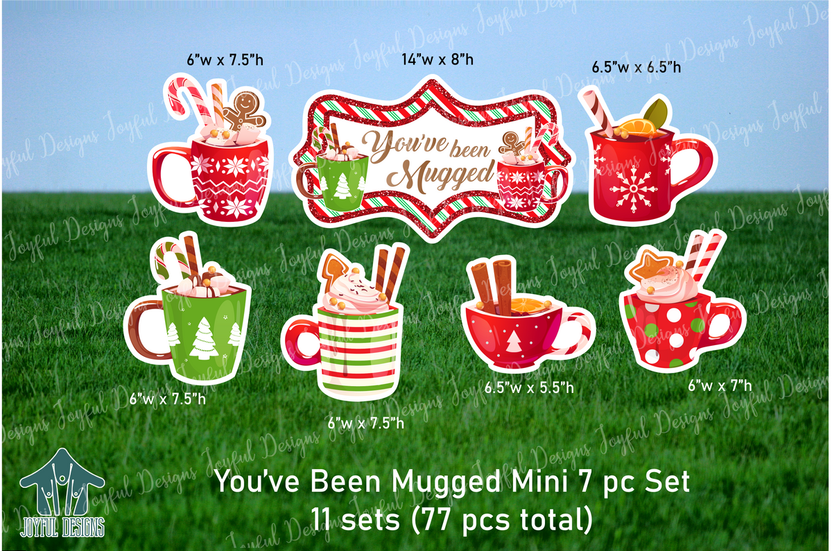 You've Been Mugged Mini 7 Piece Set - 11 Sets (77 Pieces Total)