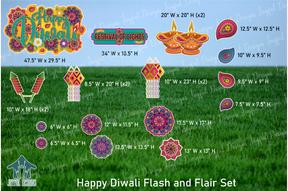 Happy Diwali Centerpiece and Flair Set