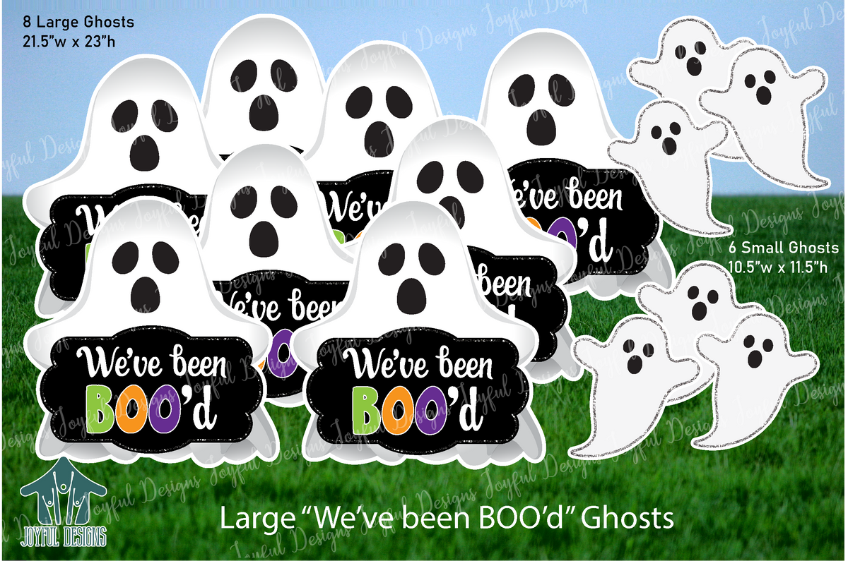 Large "We've Been Boo'd" Ghosts