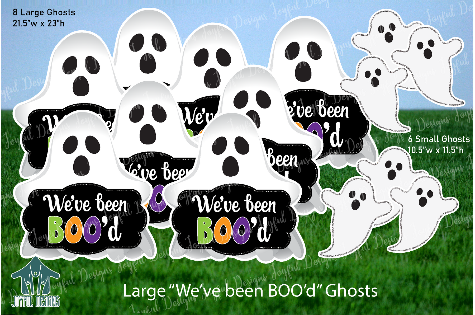 Large "We've Been Boo'd" Ghosts