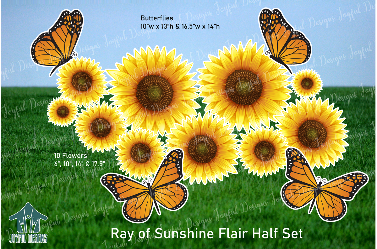 Sunflowers & Butterflies