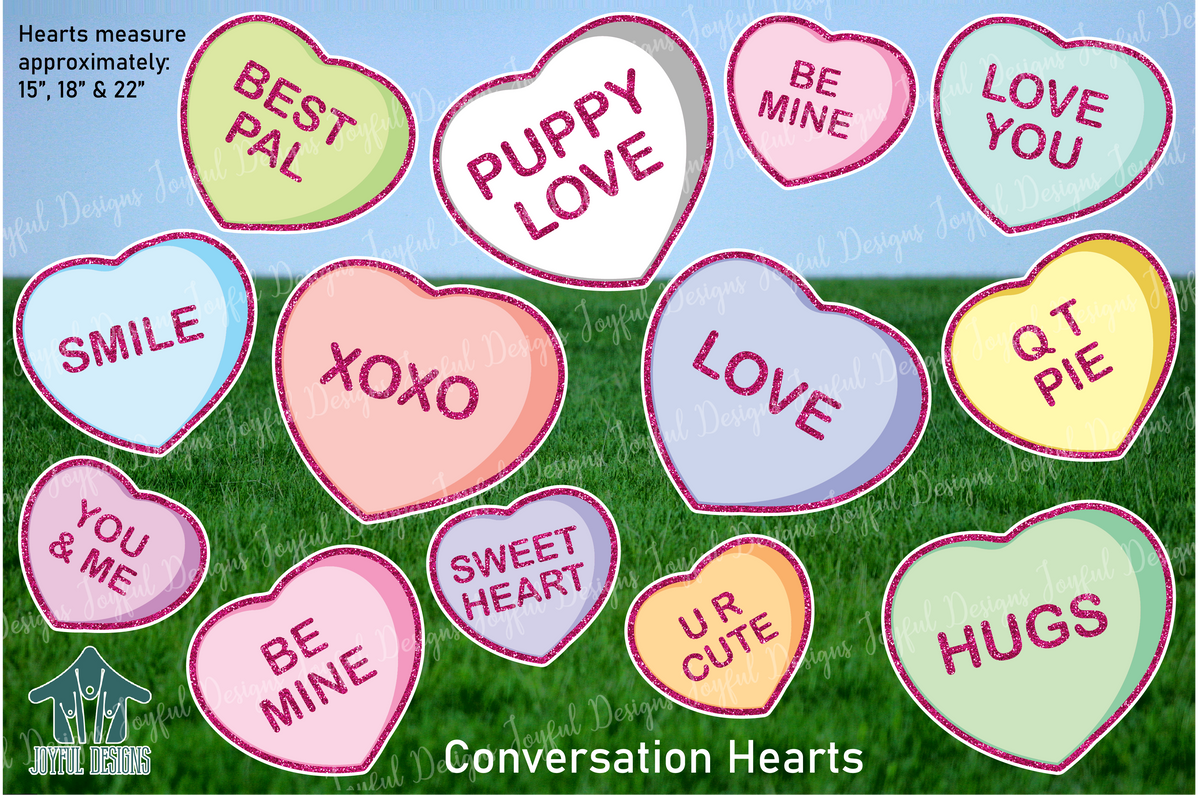 Conversation Hearts - Valentines Flair