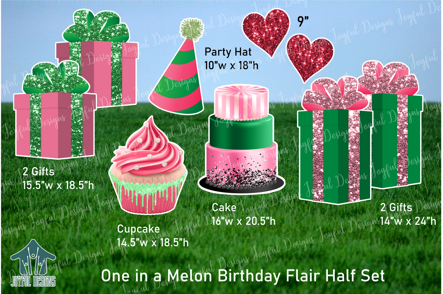 One in a Melon Birthday Flair
