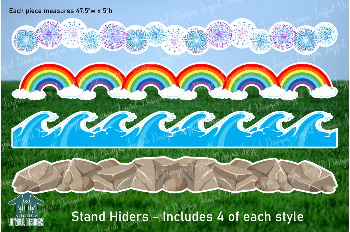 Stand Hiders - 16 pieces (4 of each style)