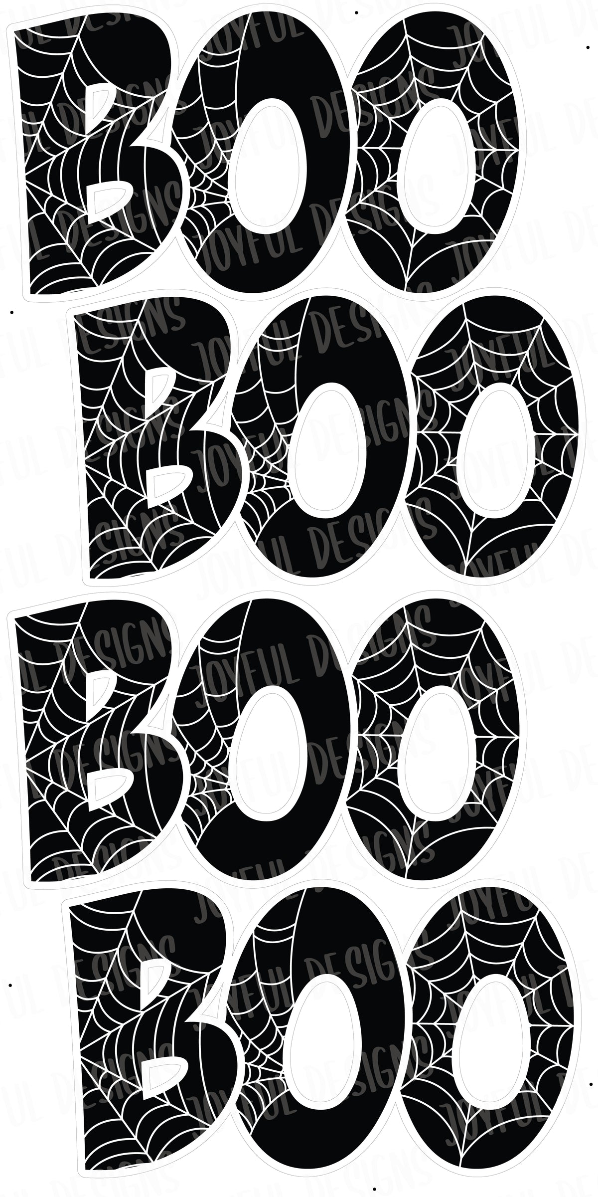 4 - BOO Spiderweb Quicksets