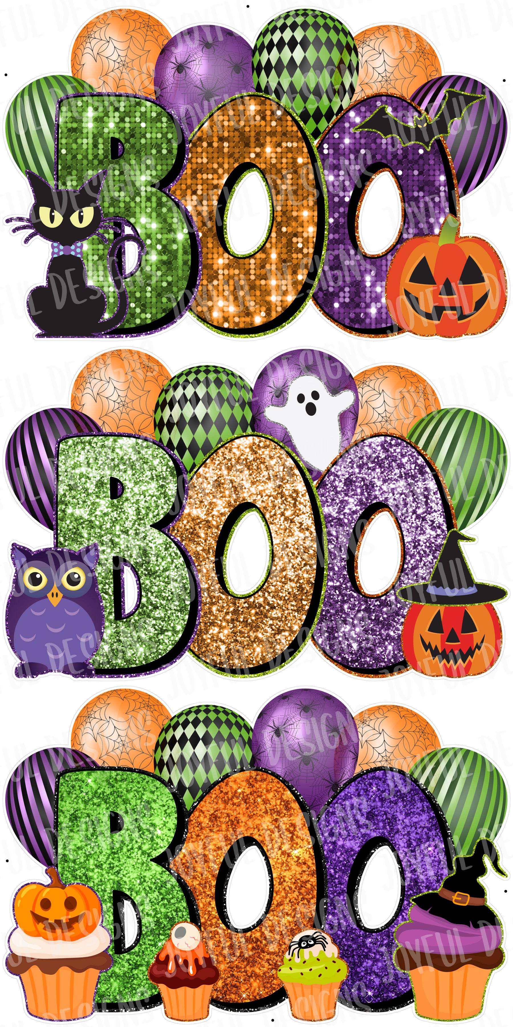 Halloween Extra Large Boo Quick Sets