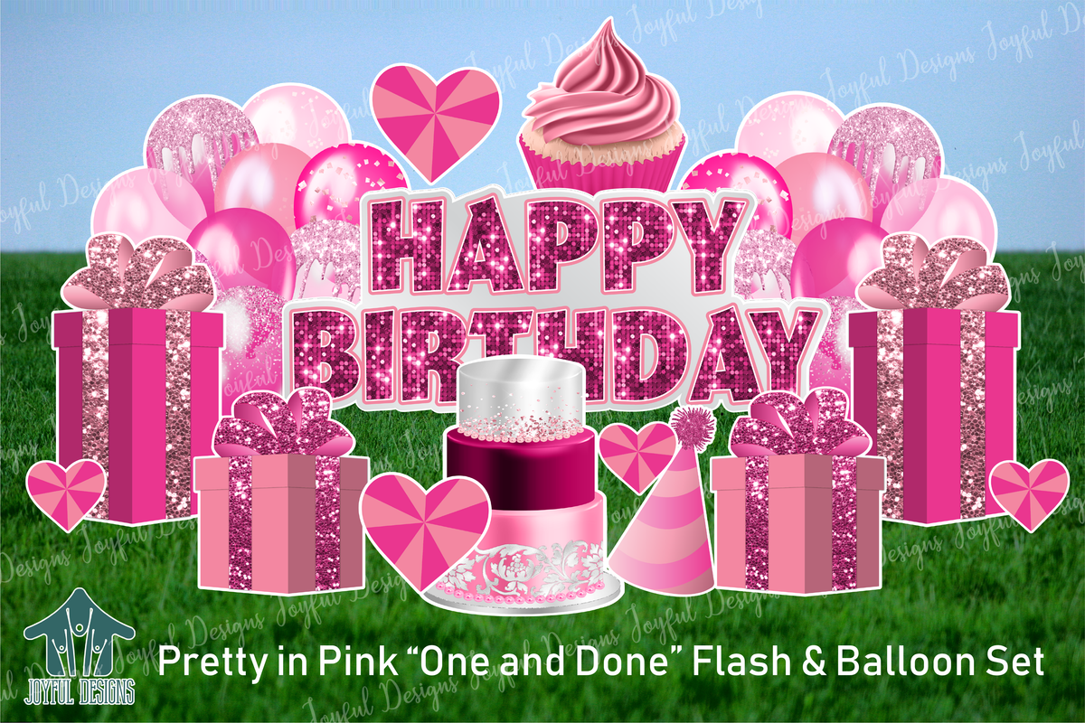 Pretty in Pink "One and Done" Birthday Set