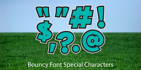 Bouncy Alphabet 23" - 87 Piece Letter Set - Pick Your Color