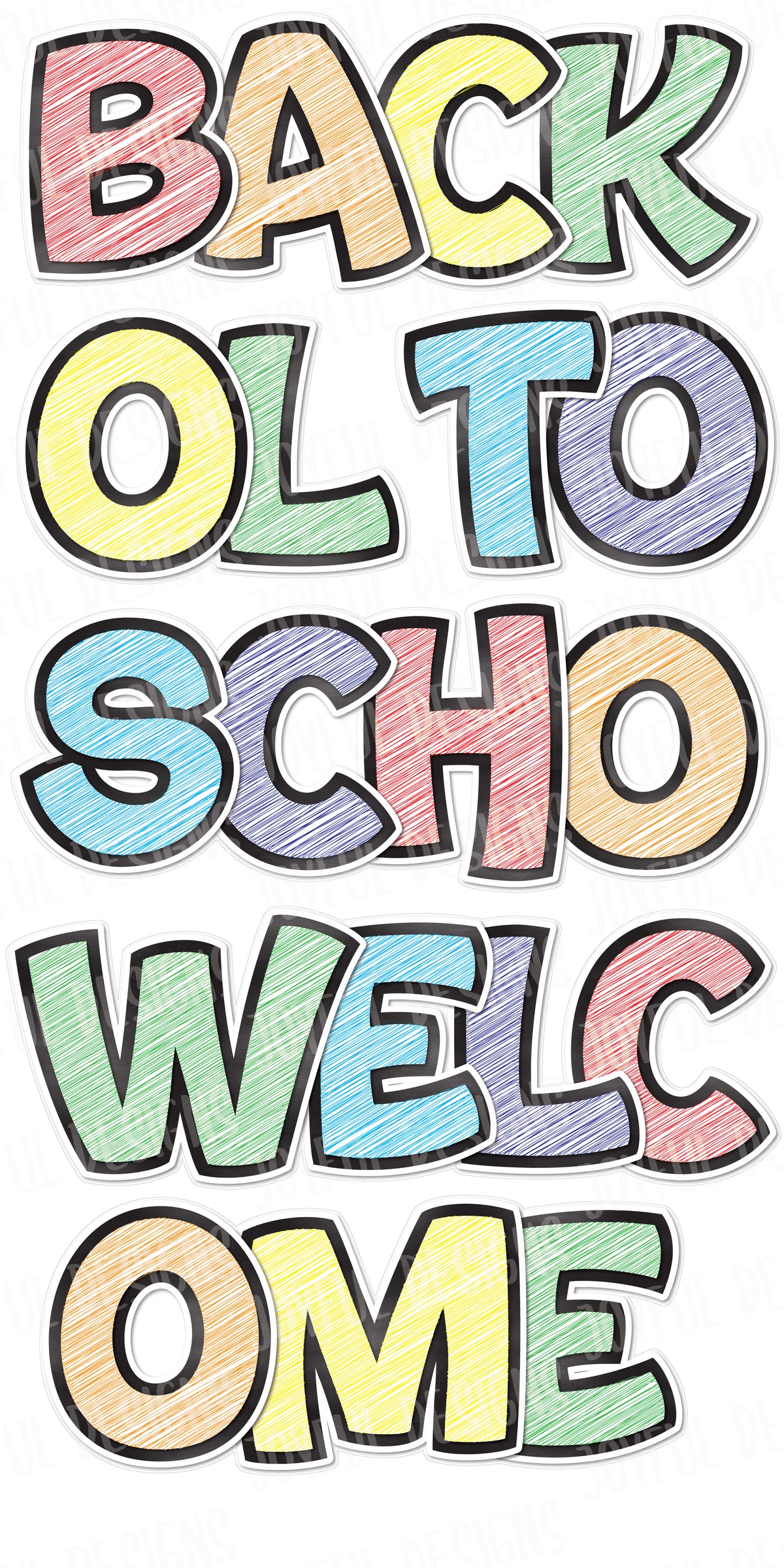 WELCOME BACK TO SCHOOL - chalk style Quick Set