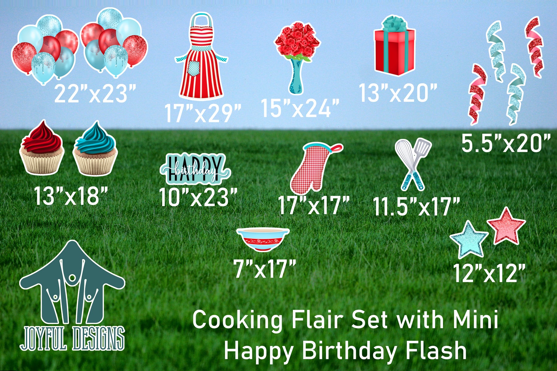 Cooking Theme Happy Birthday Set