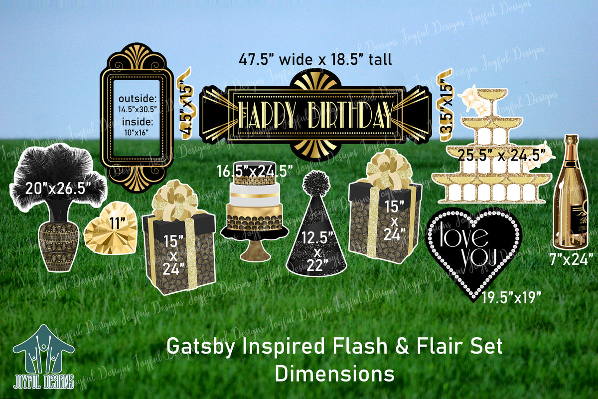 Gatsby Inspired Centerpiece & Flair Set