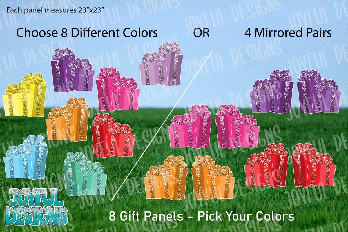 4 - 23" Gift Panels - Pick Your Colors