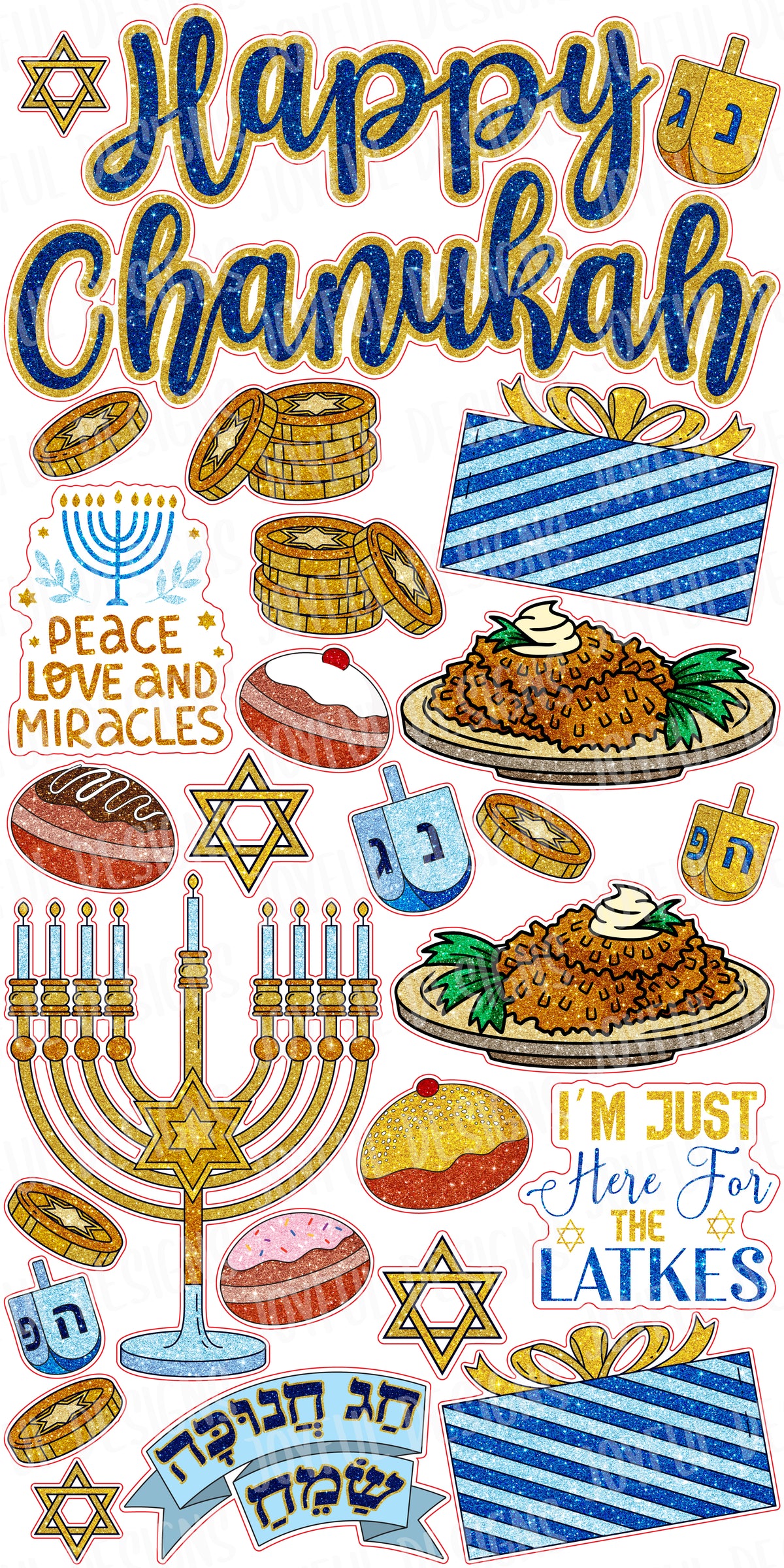 Happy Chanukah Quick Set and Flair
