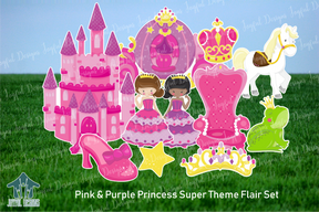 Pink & Purple Princess Joyfuller Flair Set