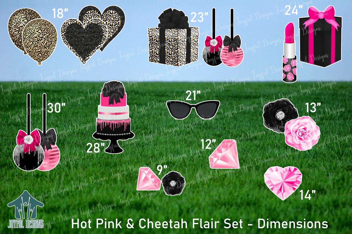 Hot Pink & Cheetah Flair