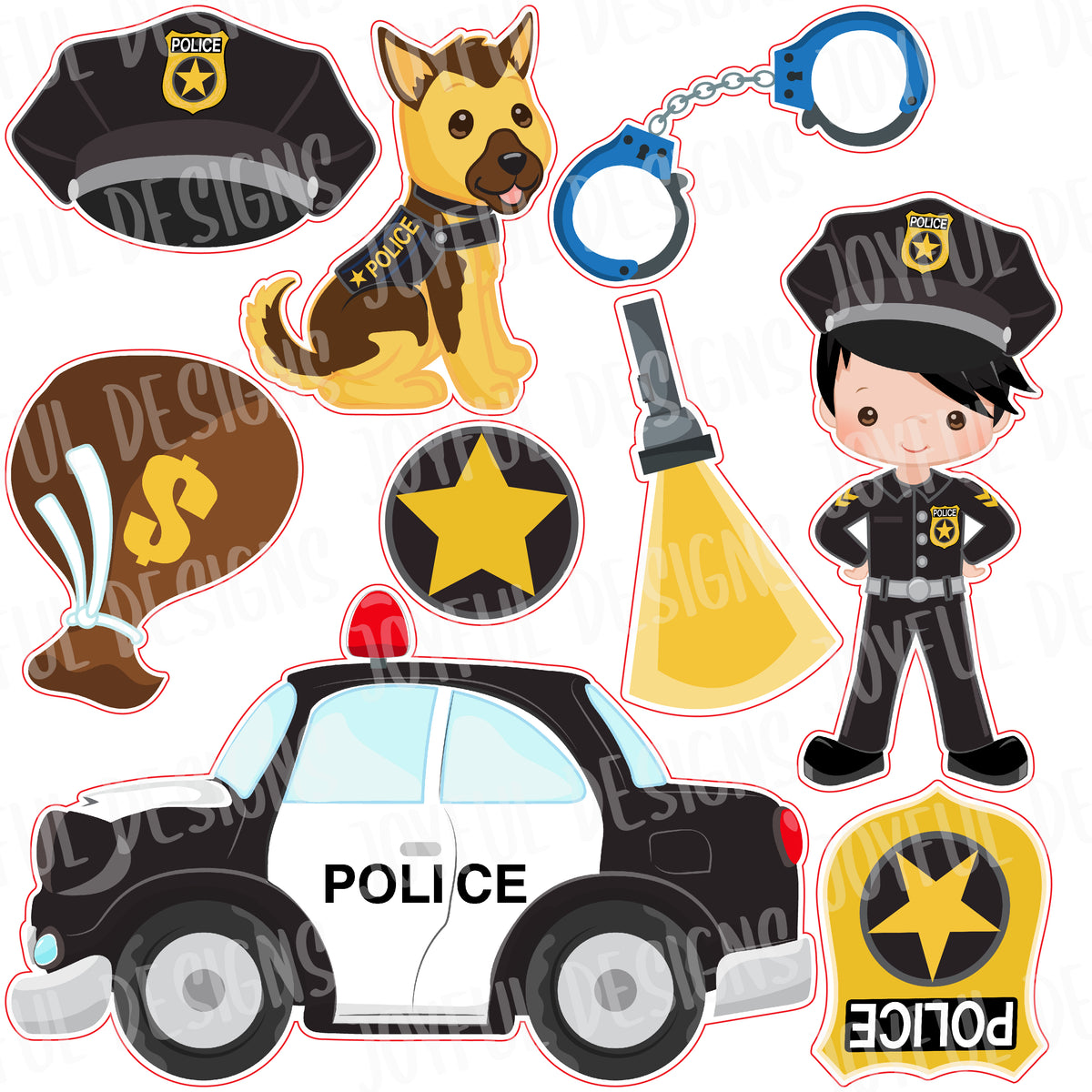 Police Theme - 11 Officer Options