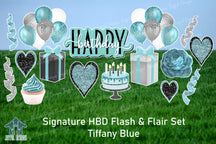 Signature Happy Birthday Centerpiece & Flair Set