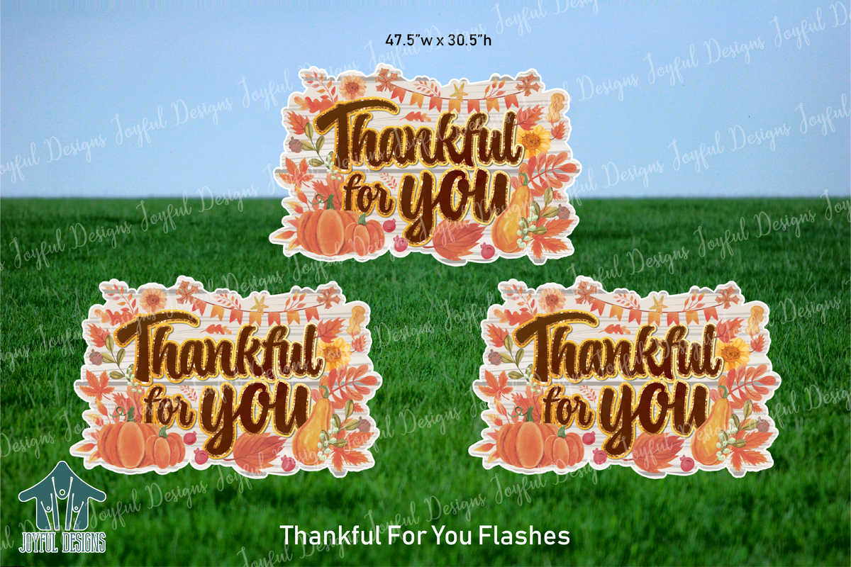 Thankful for You - set of 3 Centerpieces